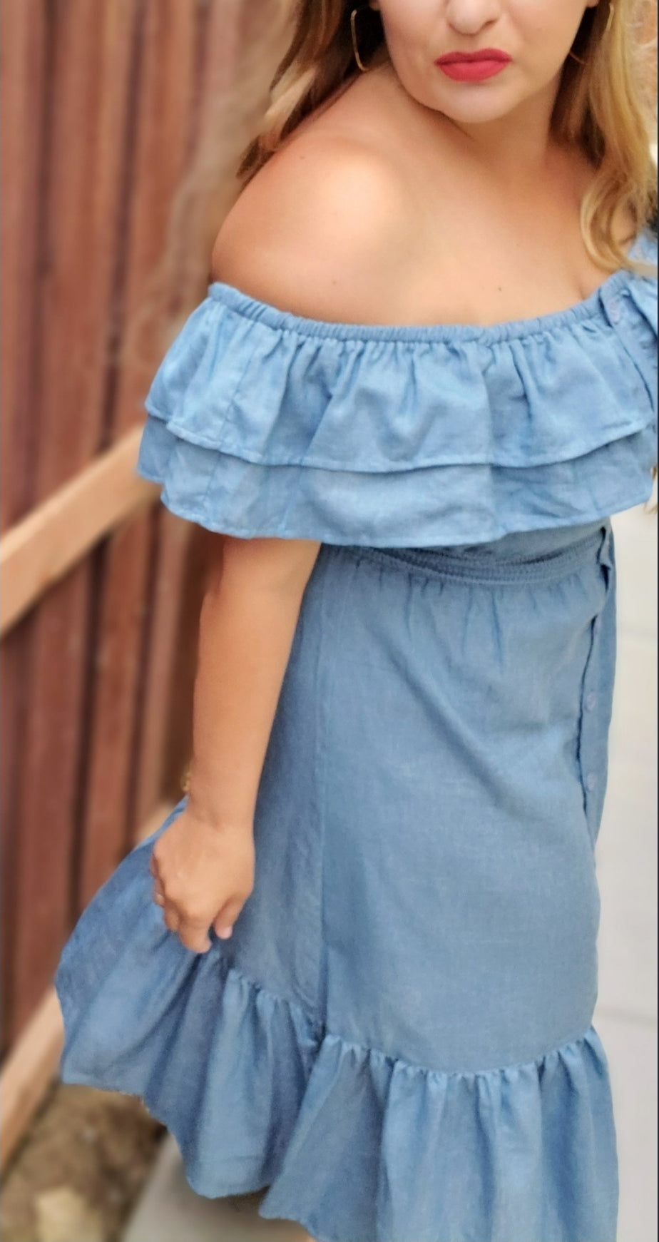 Havana Nights Chambray  Dress