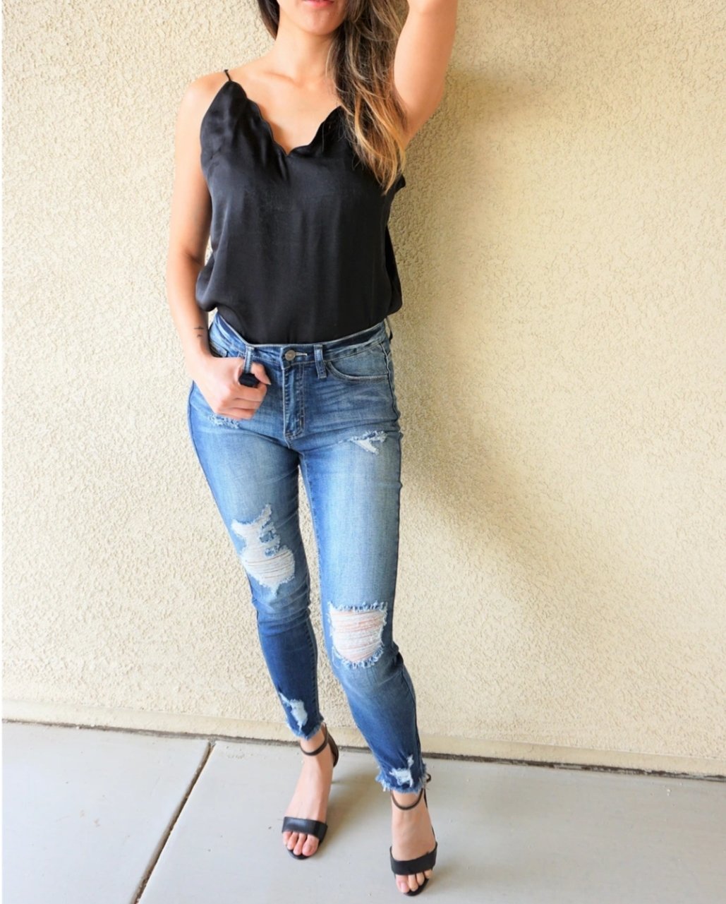 Haydee  Distressed  Jeans