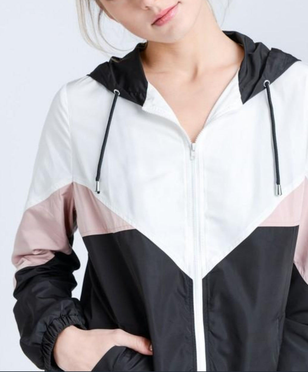 Colorblock Hooded Windbreaker