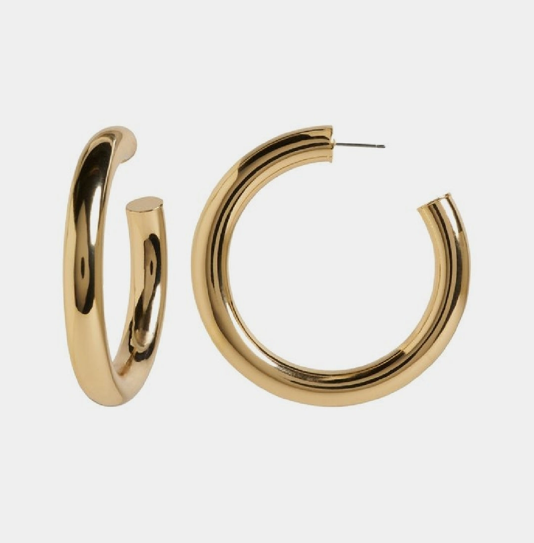 Thick Hoop Earrings