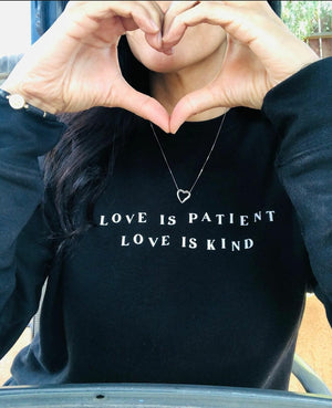 Love Is Patient Love Is Kind Sweatshirt S-XL