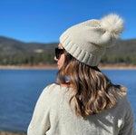 Sherpa Lined Pom Beanie- 2 Colors