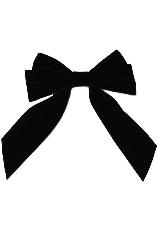 VELVET RIBBON HAIR BOW