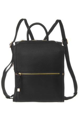 FAUX LEATHER BACKPACK